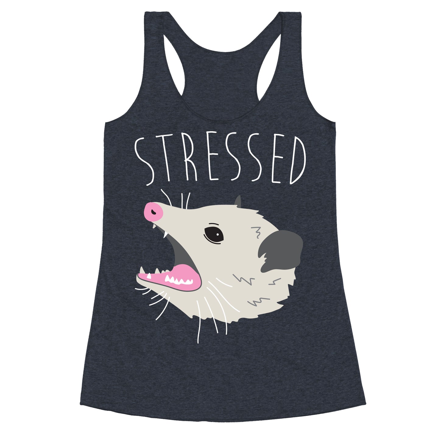 Stressed Opossum Racerback Tank