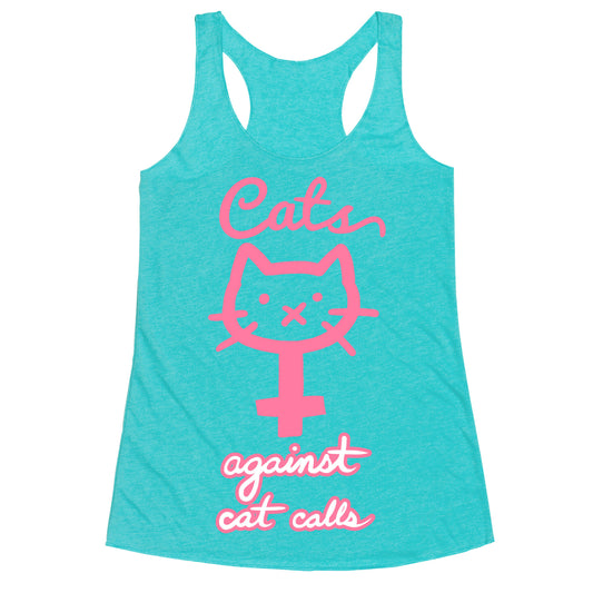 Cats Against Cat Calls Racerback Tank