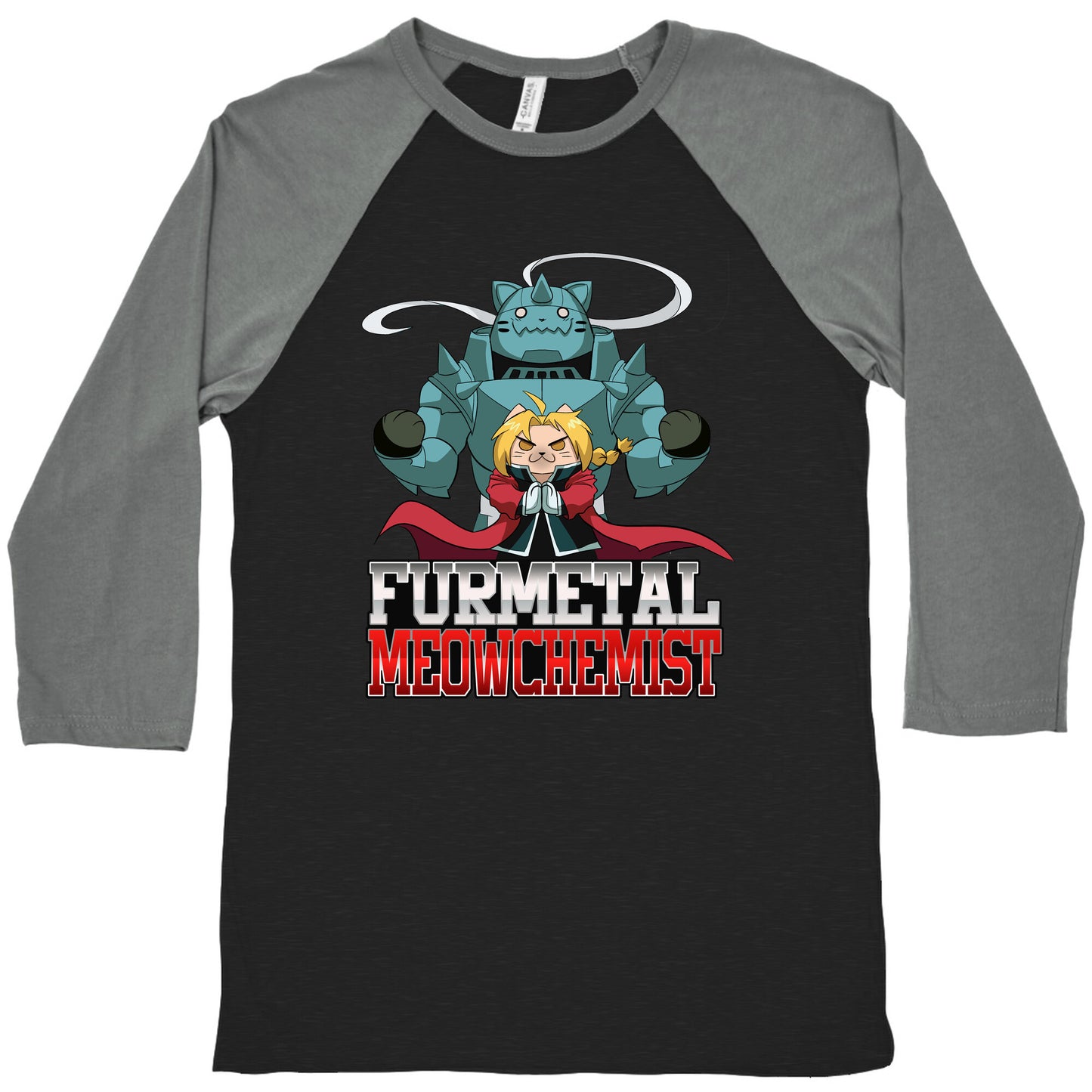 Furmetal Meowchemist Baseball Tee