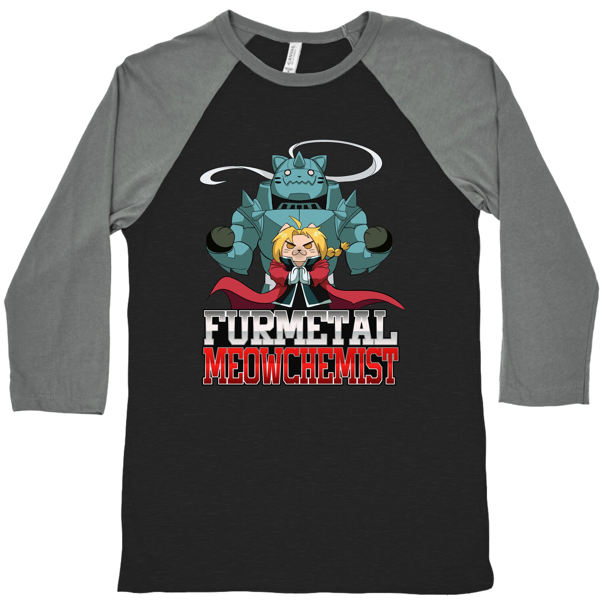 Furmetal Meowchemist Baseball Tee