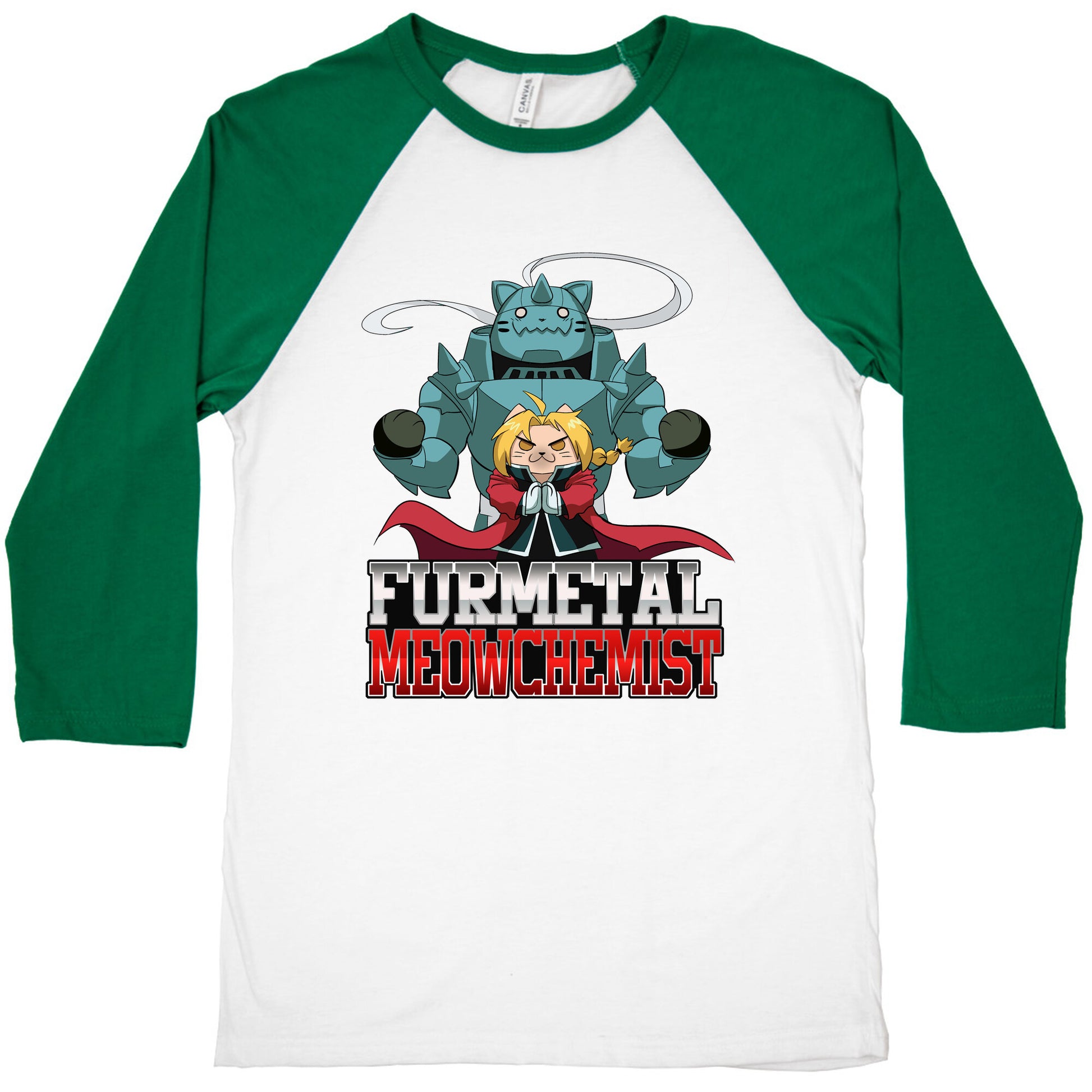 Furmetal Meowchemist Baseball Tee