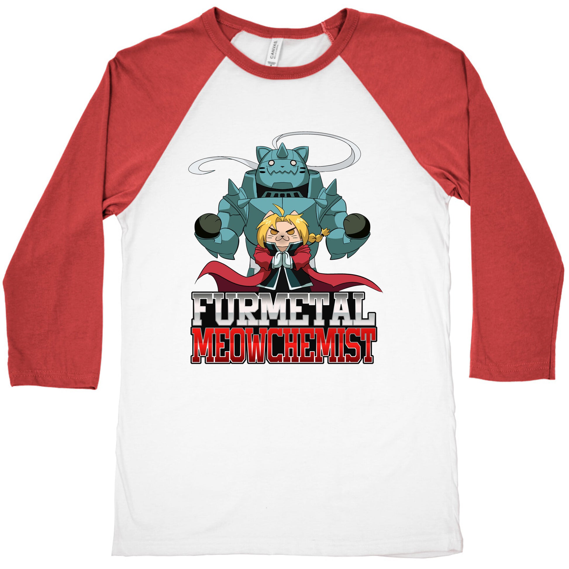 Furmetal Meowchemist Baseball Tee