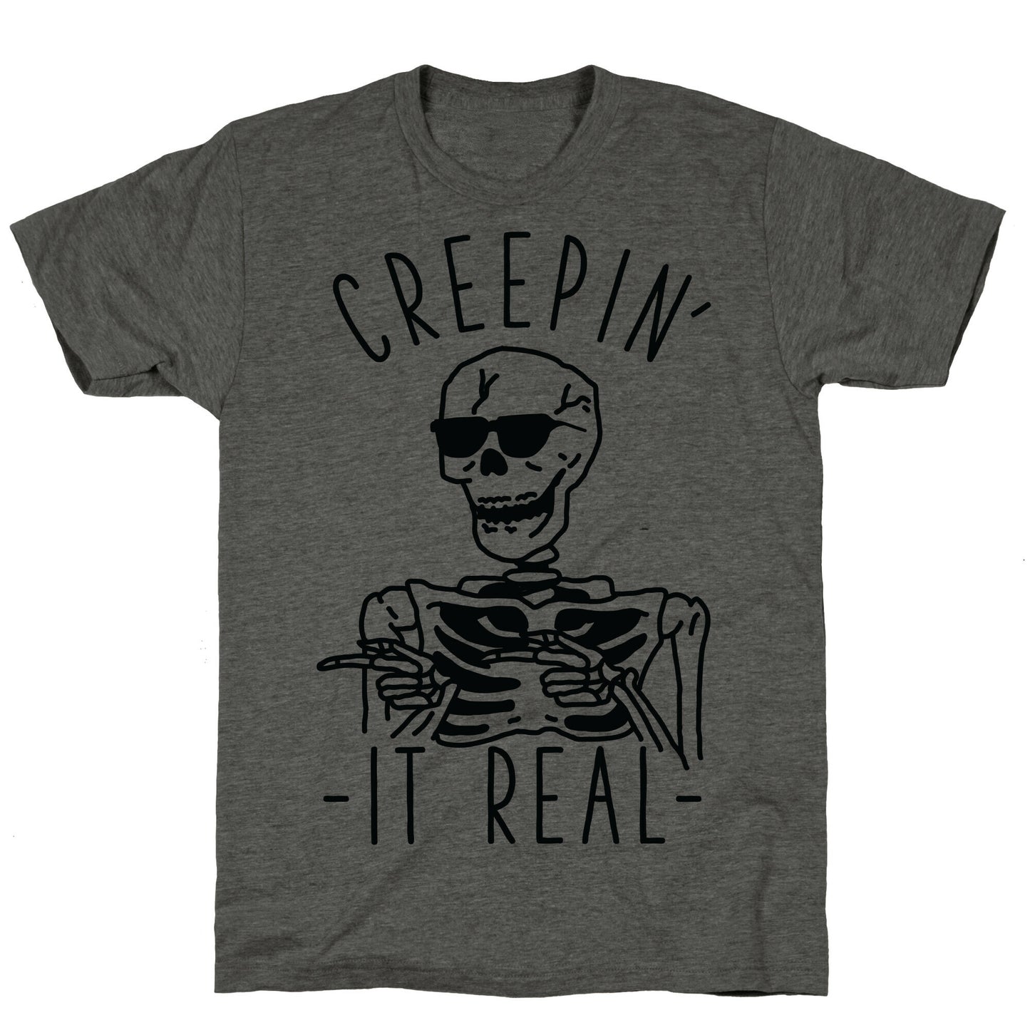 Creepin' It Real Skeleton Unisex Triblend Tee