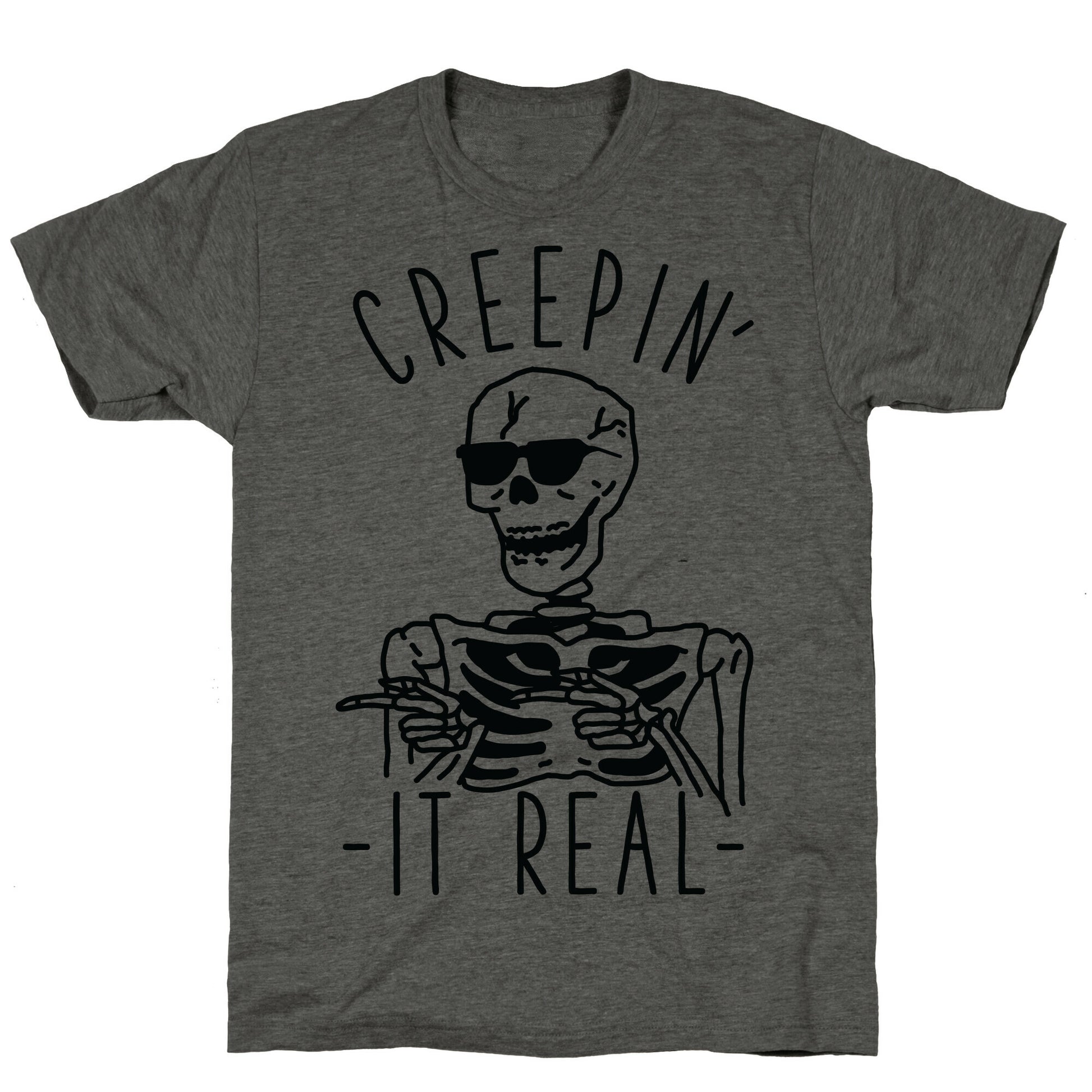 Creepin' It Real Skeleton  Unisex Triblend Tee