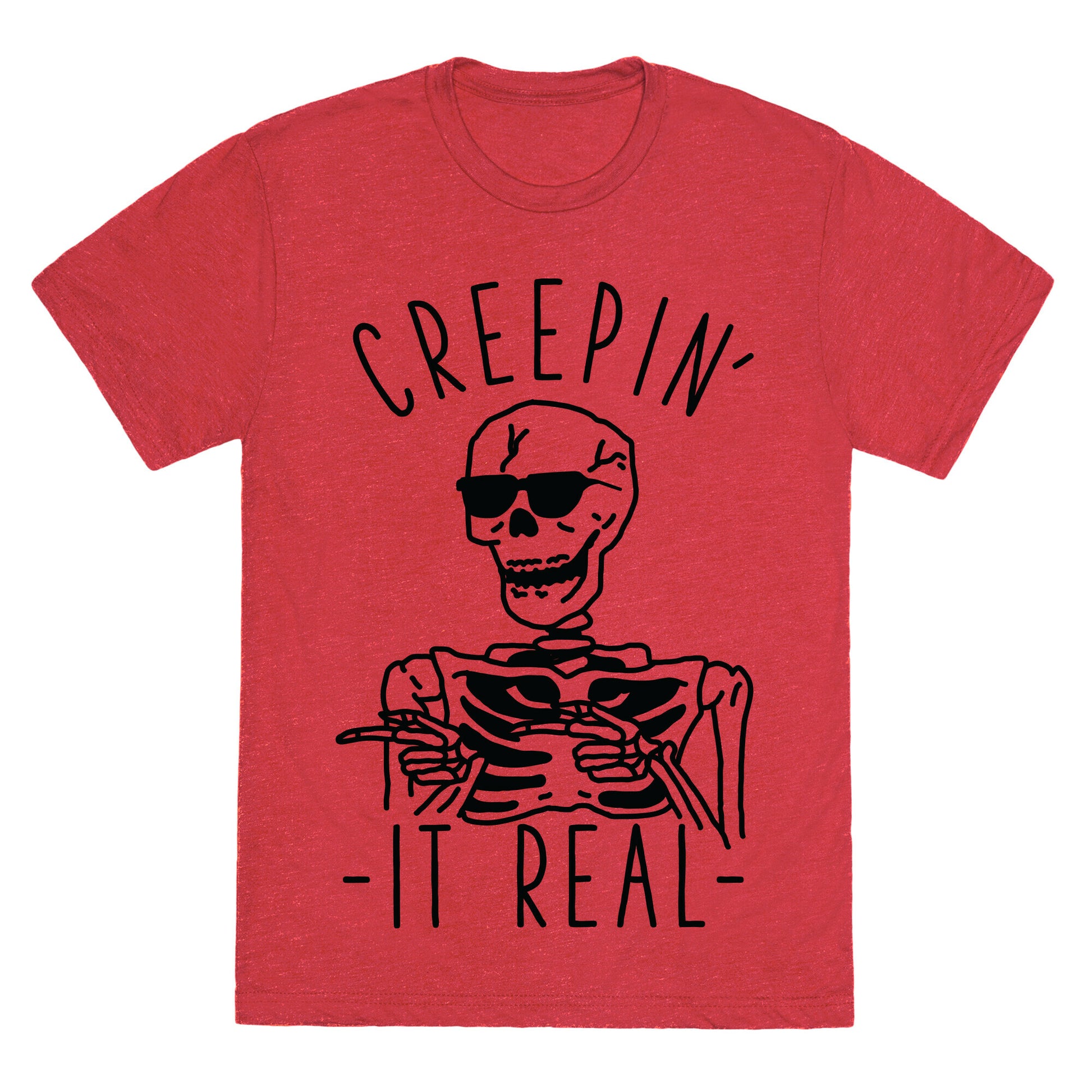 Creepin' It Real Skeleton  Unisex Triblend Tee