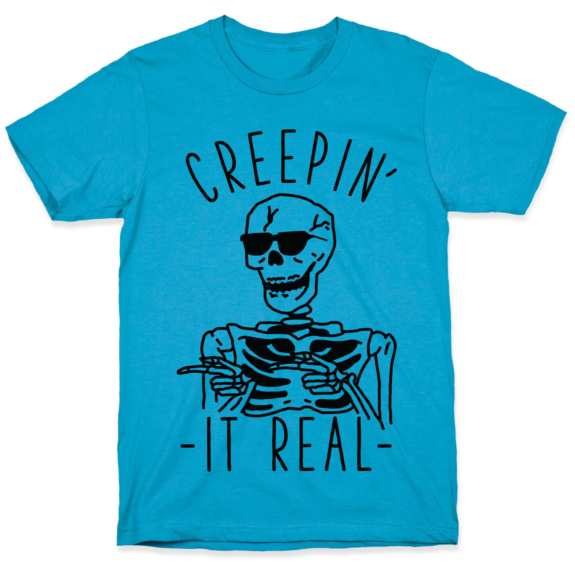 Creepin' It Real Skeleton  Unisex Triblend Tee