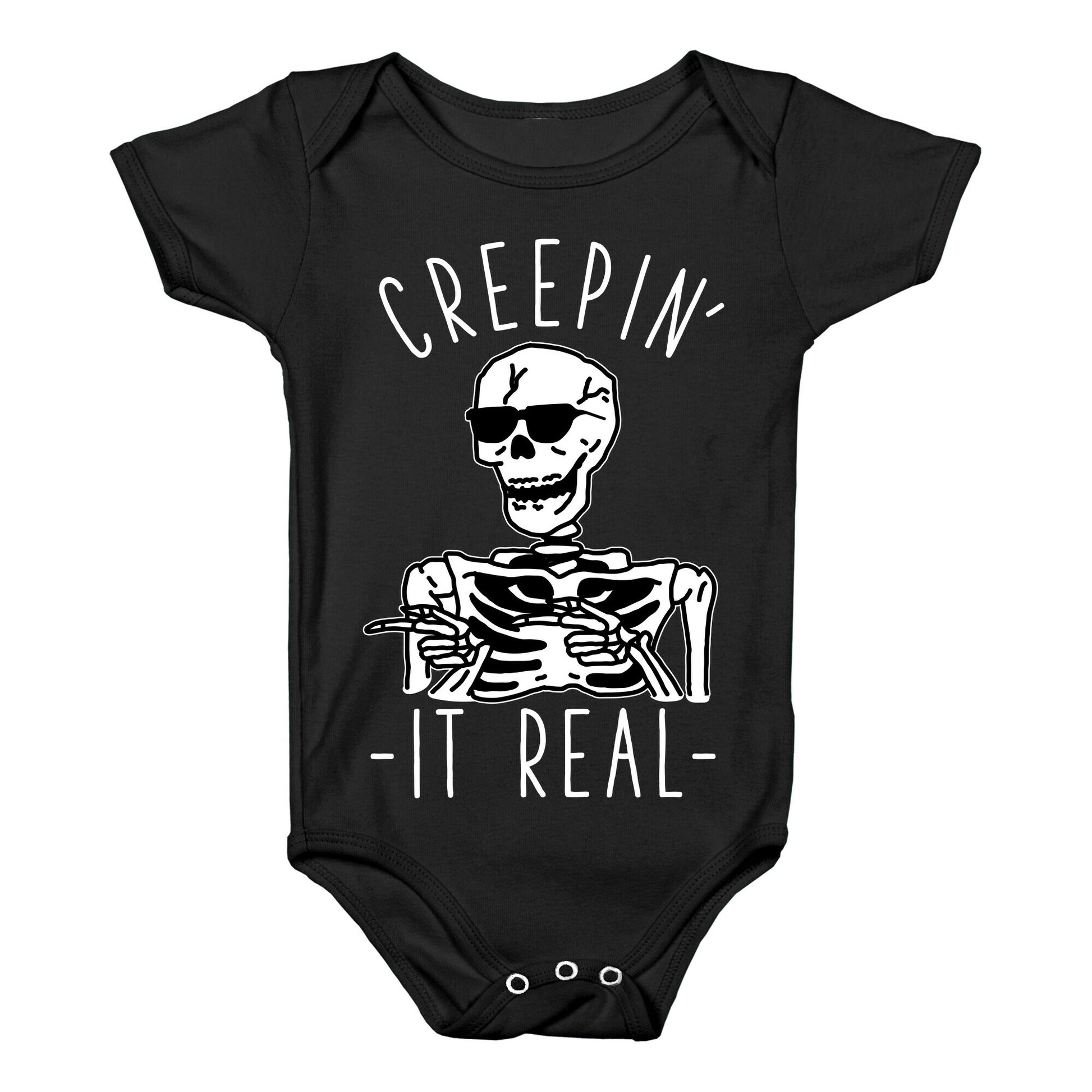 Creepin' It Real Skeleton  Baby One Piece