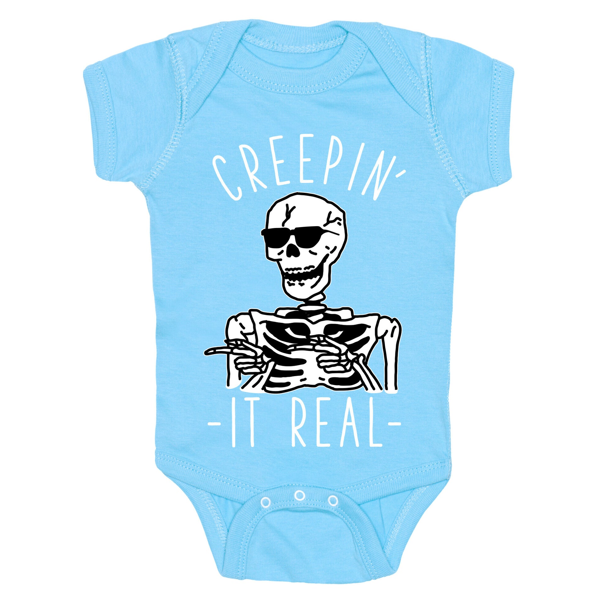 Creepin' It Real Skeleton  Baby One Piece