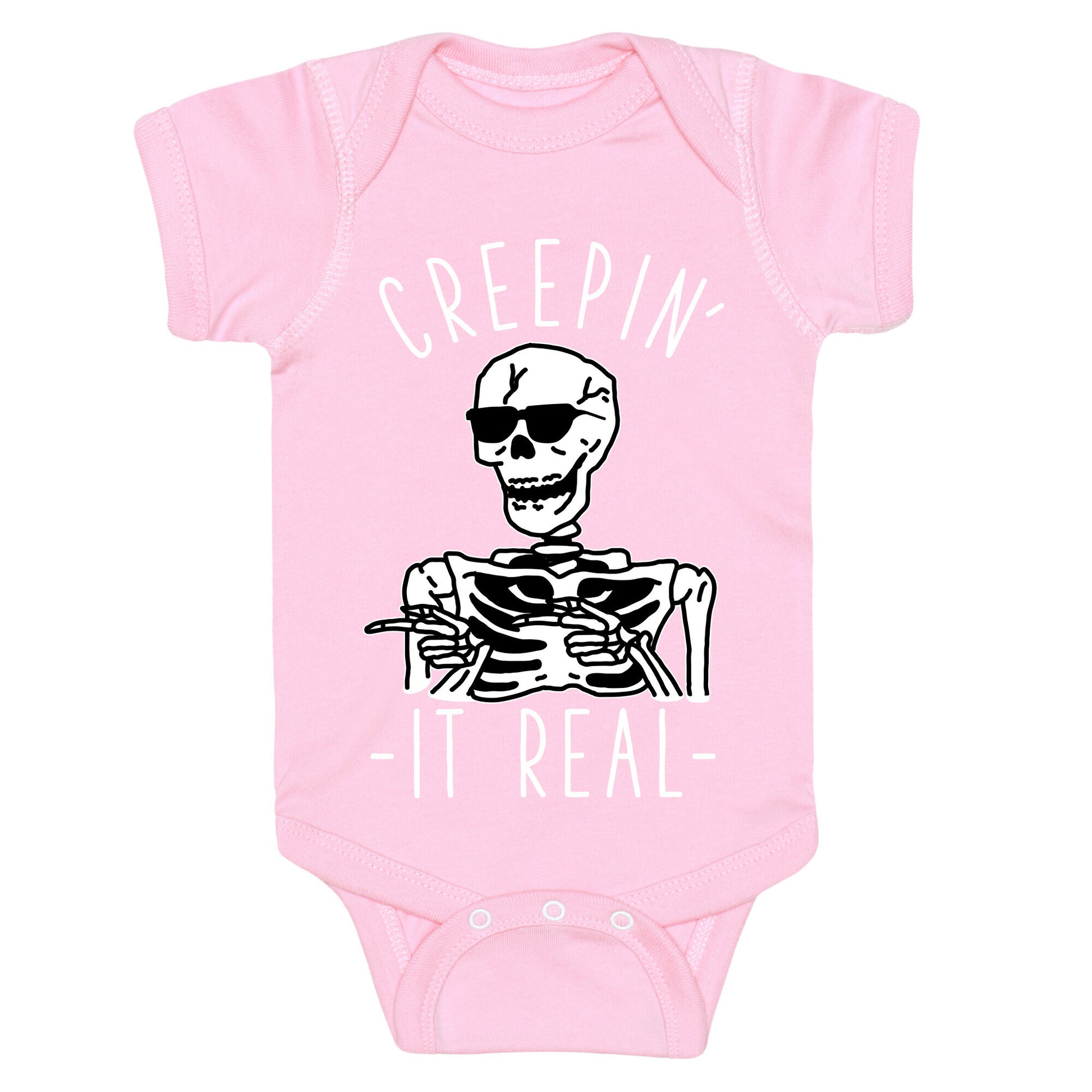 Creepin' It Real Skeleton  Baby One Piece