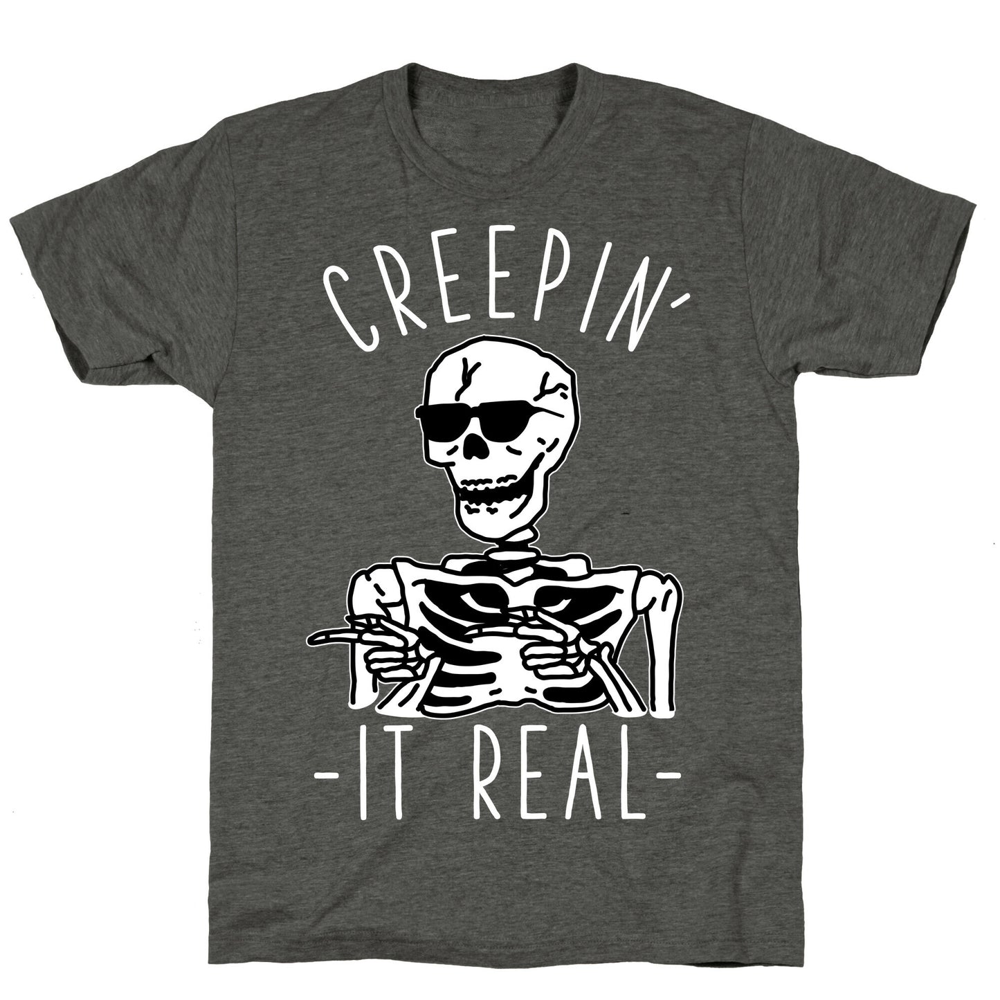 Creepin' It Real Skeleton Unisex Triblend Tee