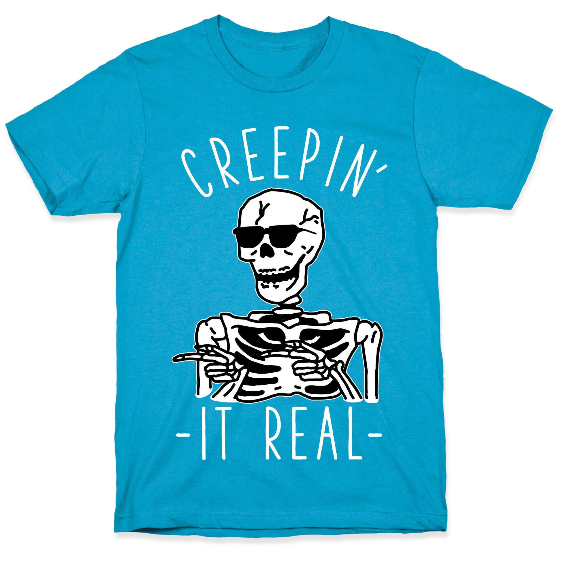 Creepin' It Real Skeleton  Unisex Triblend Tee