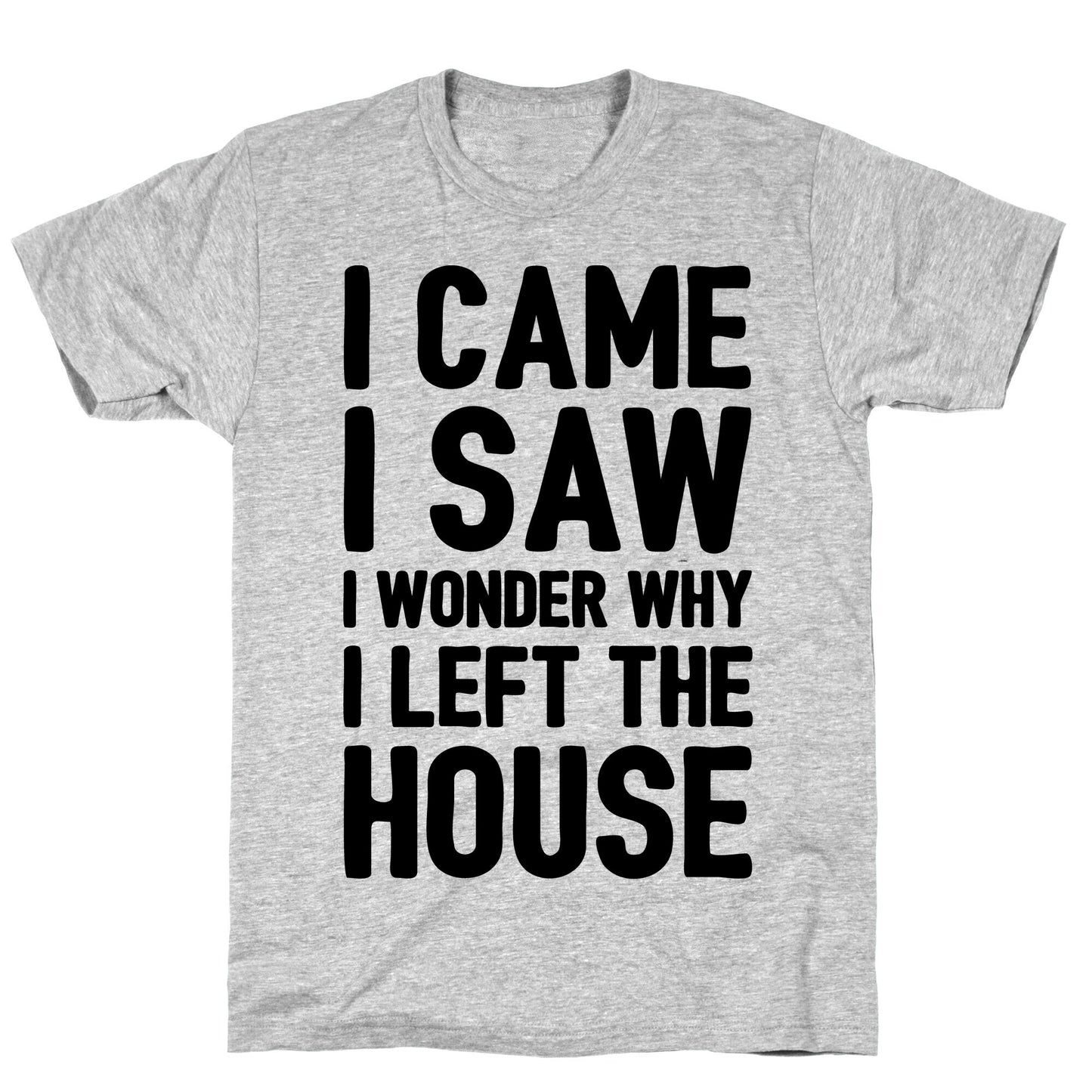 I Came I Saw I Wonder Why I Left The House T-Shirt