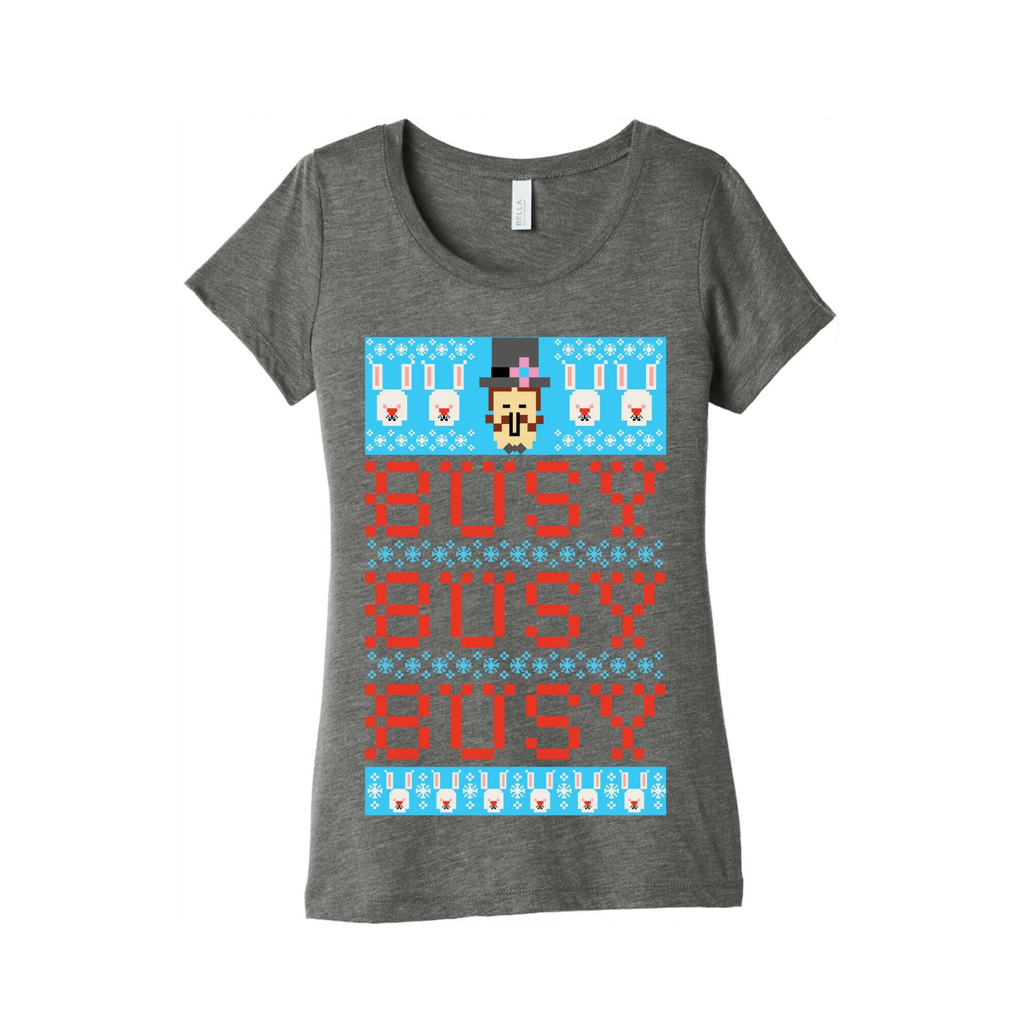 Busy Busy Busy Frosty Ugly Sweater Women's Triblend Tee