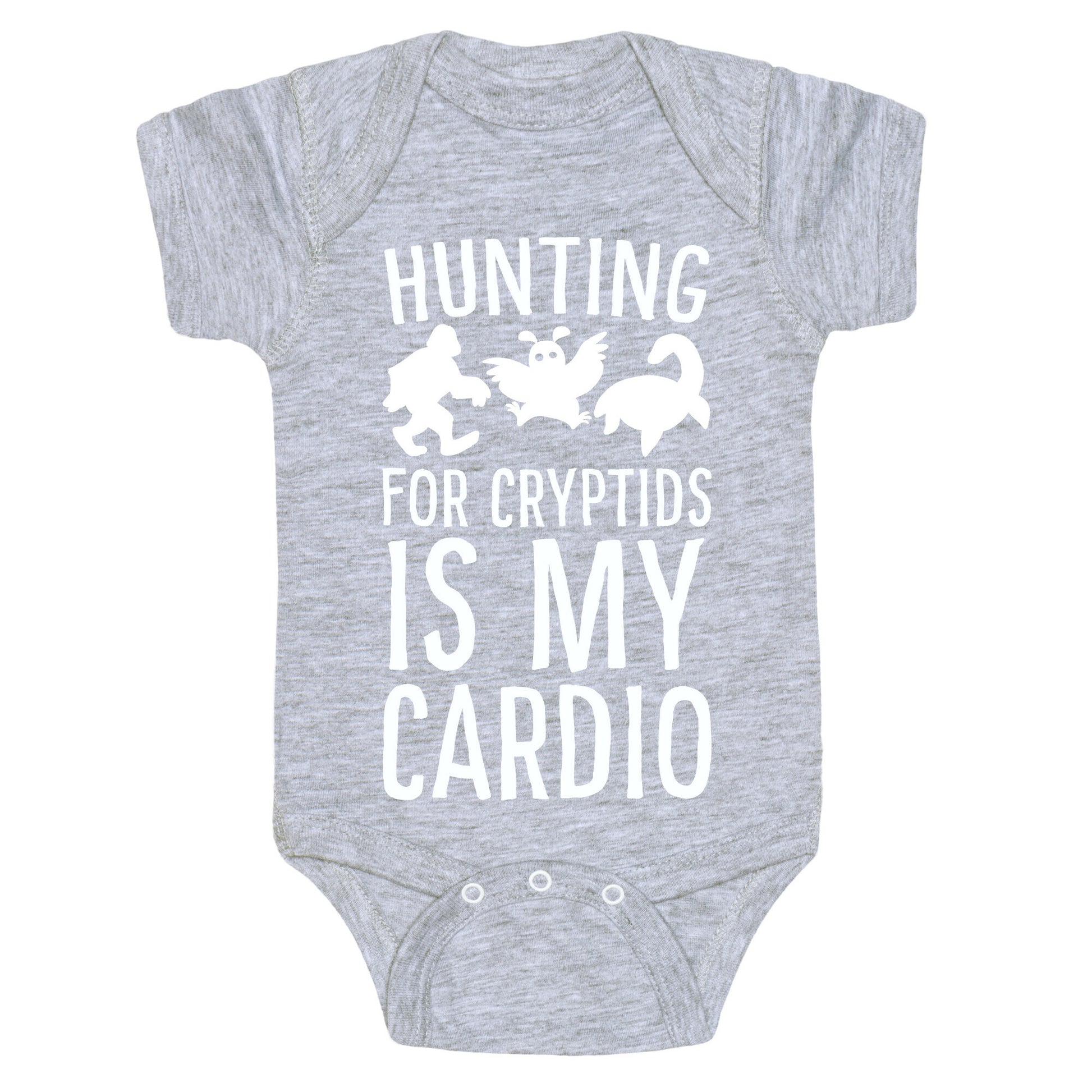 Hunting for Cryptids is my Cardio Baby One Piece