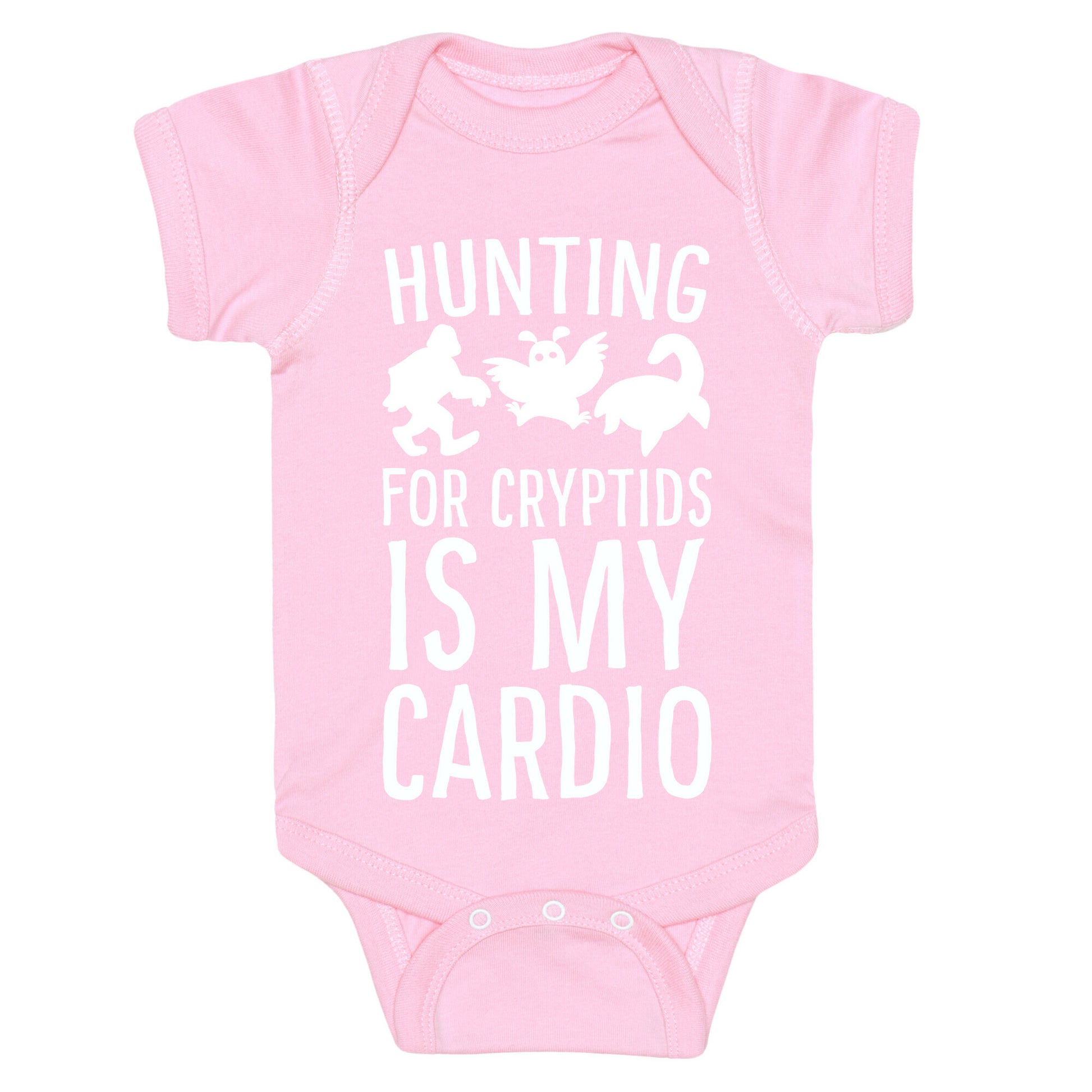 Hunting for Cryptids is my Cardio Baby One Piece