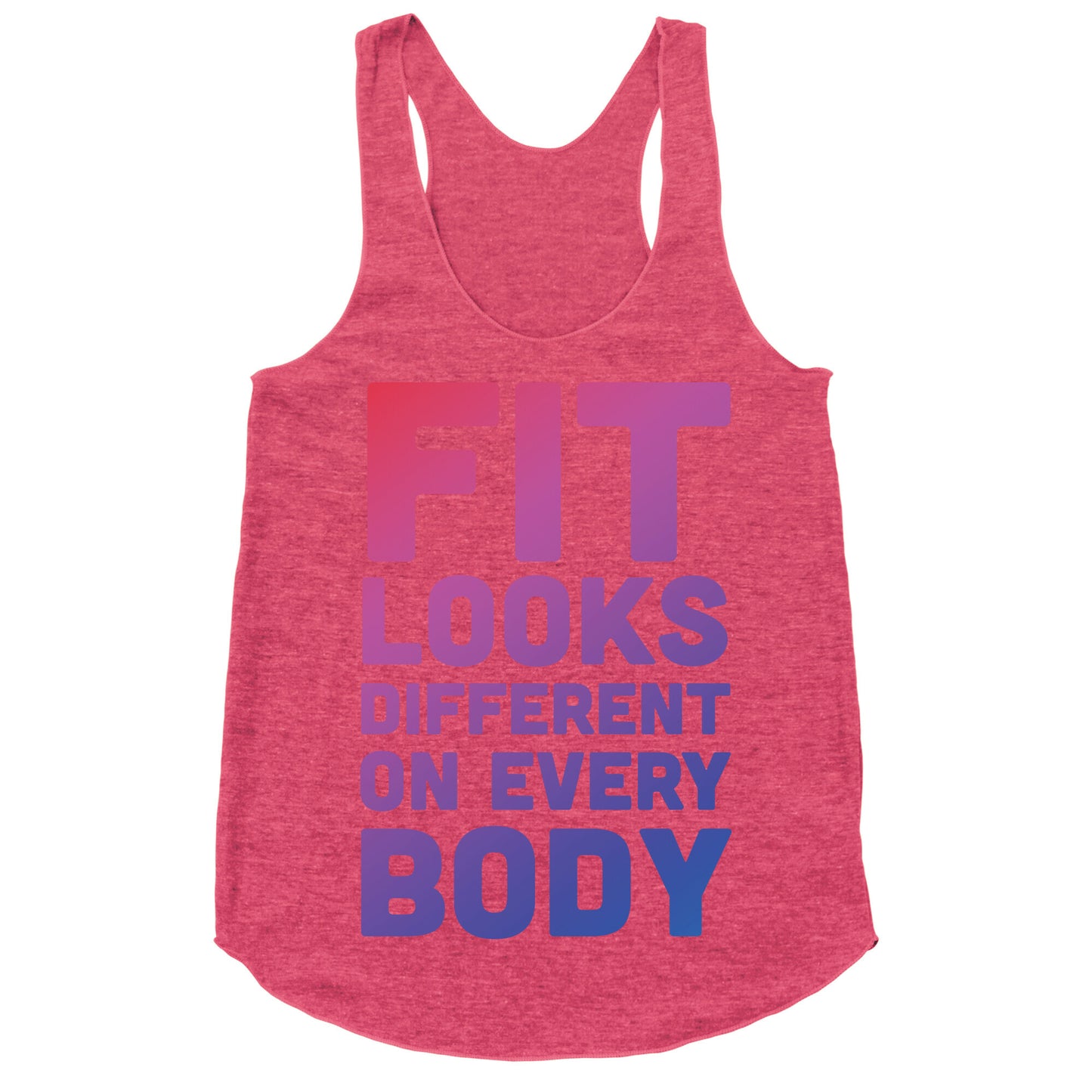 Fit Looks Different On Every Body Racerback Tank