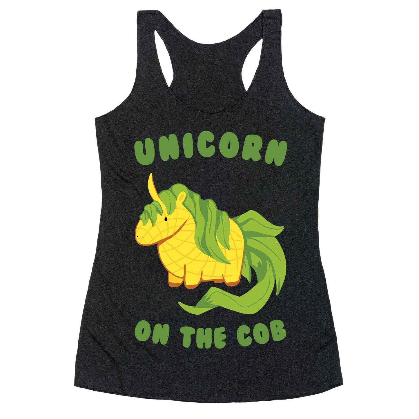 Unicorn On The Cob Racerback Tank