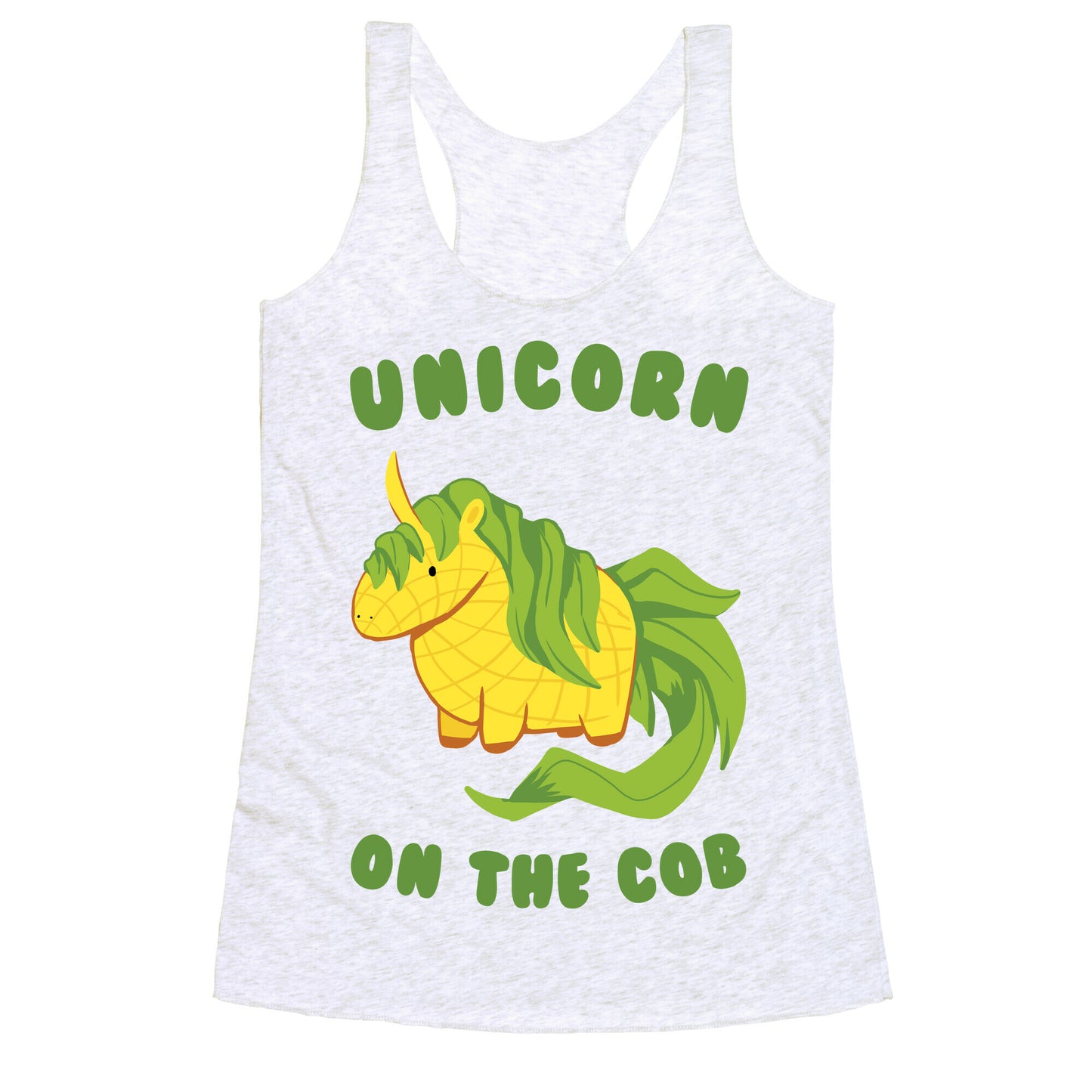 Unicorn On The Cob Racerback Tank