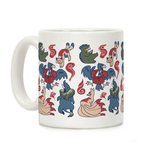 Yokai Guys Pattern Coffee Mug