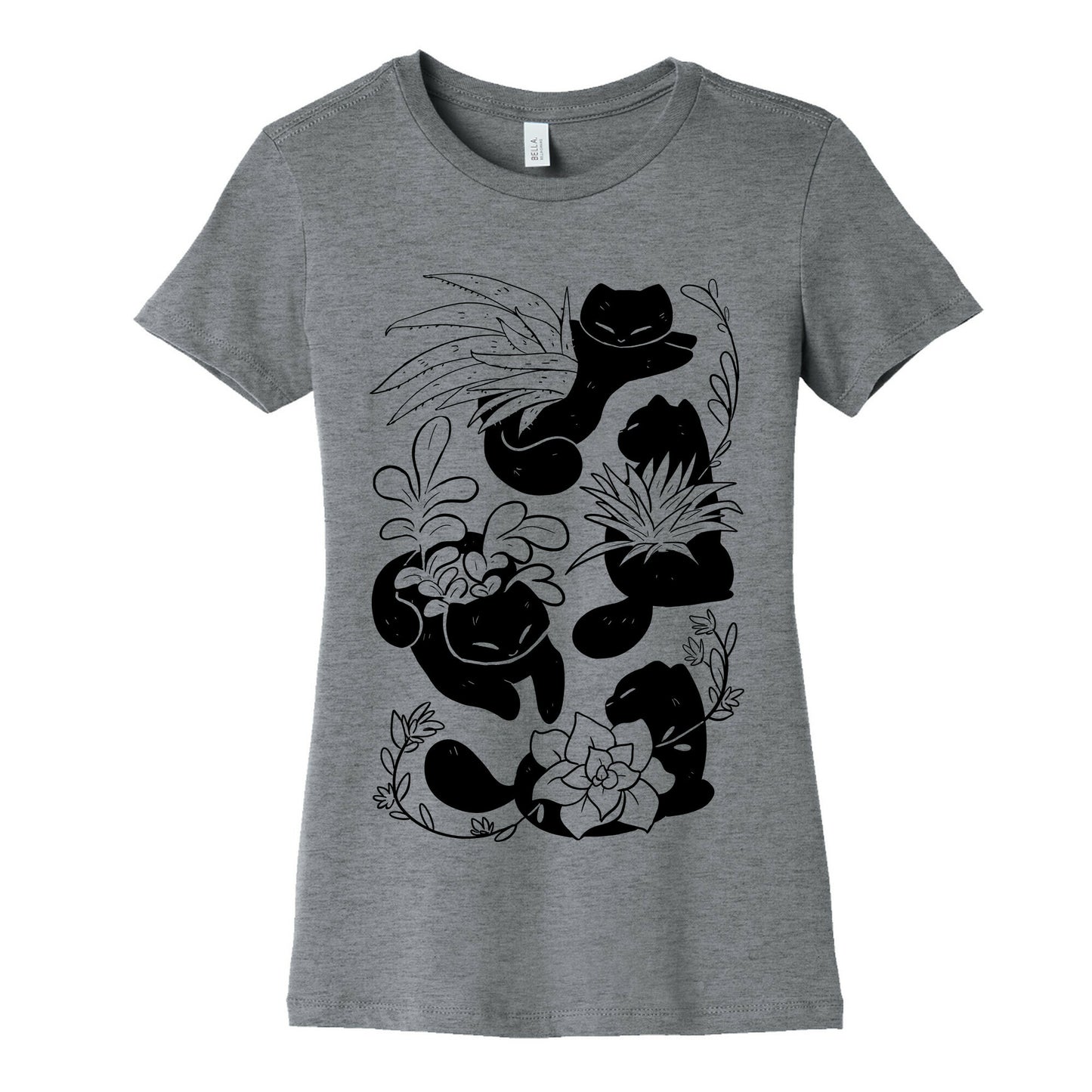 Succulent Cats Women's Cotton Tee