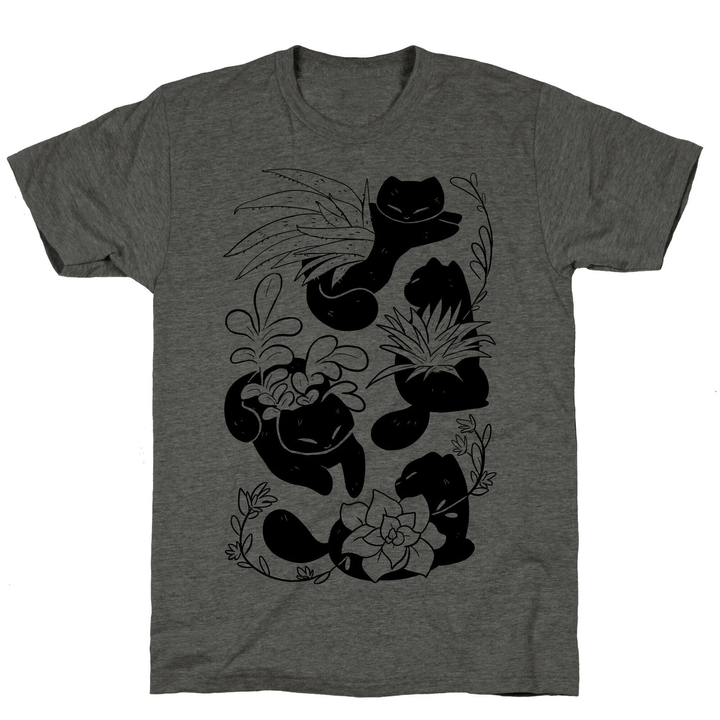 Succulent Cats Unisex Triblend Tee