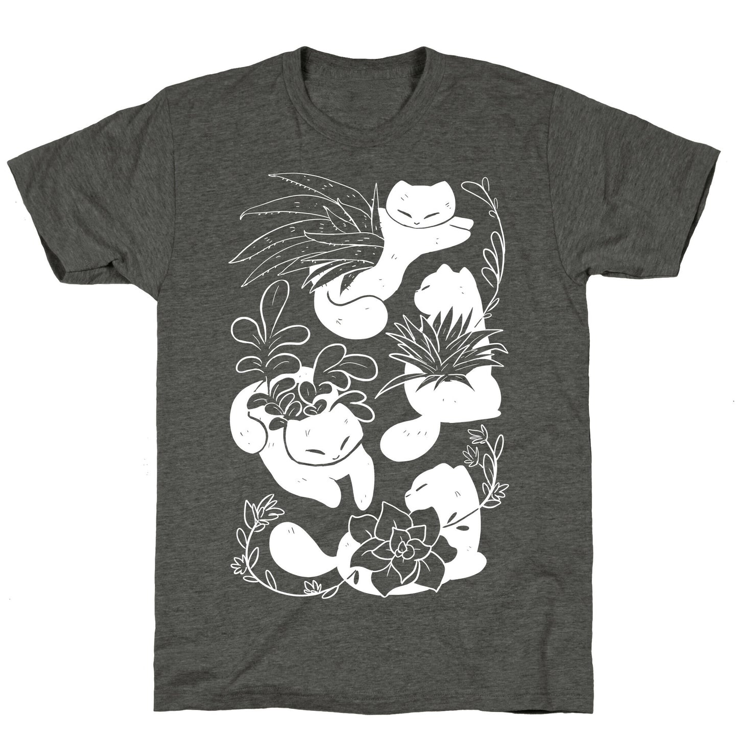 Succulent Cats Unisex Triblend Tee