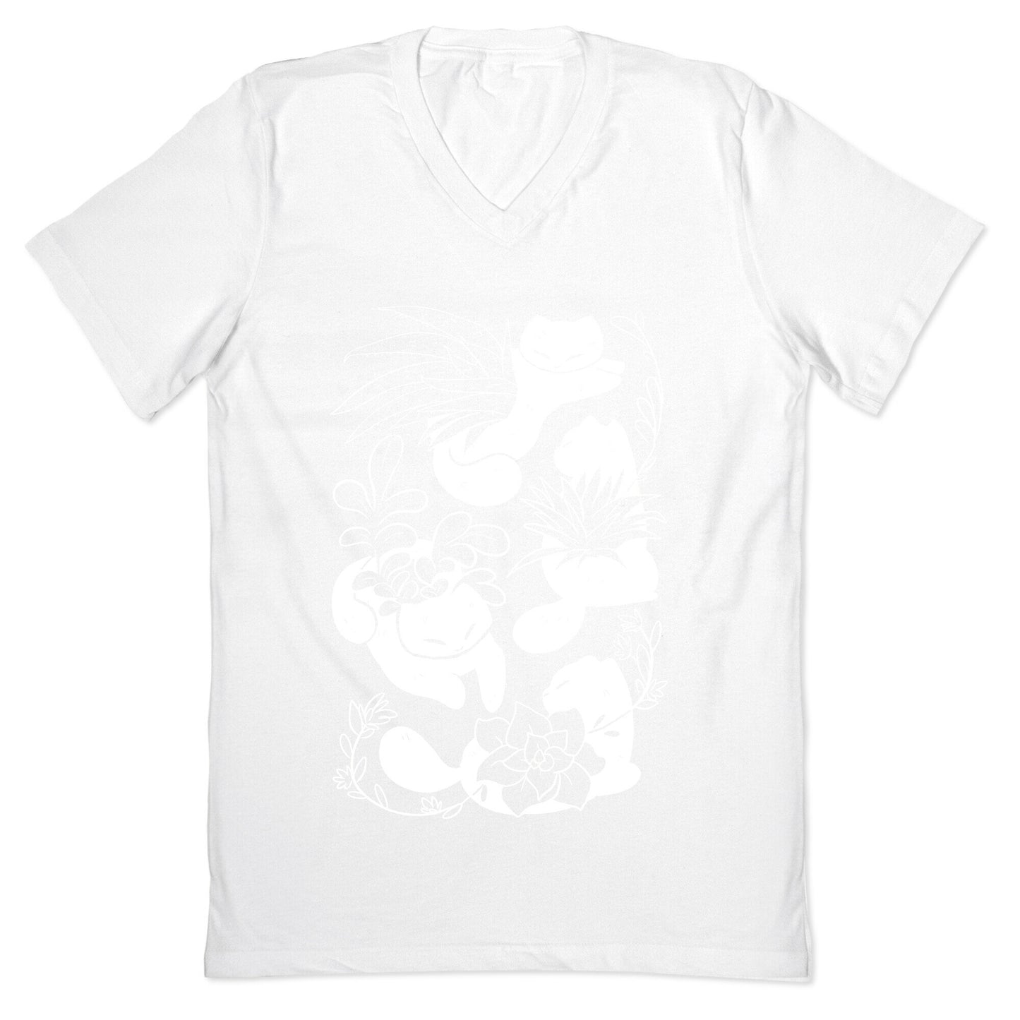 Succulent Cats V-Neck