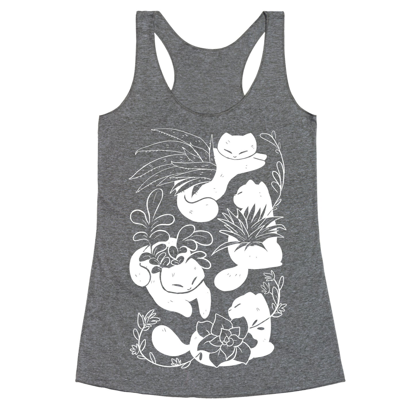 Succulent Cats Racerback Tank