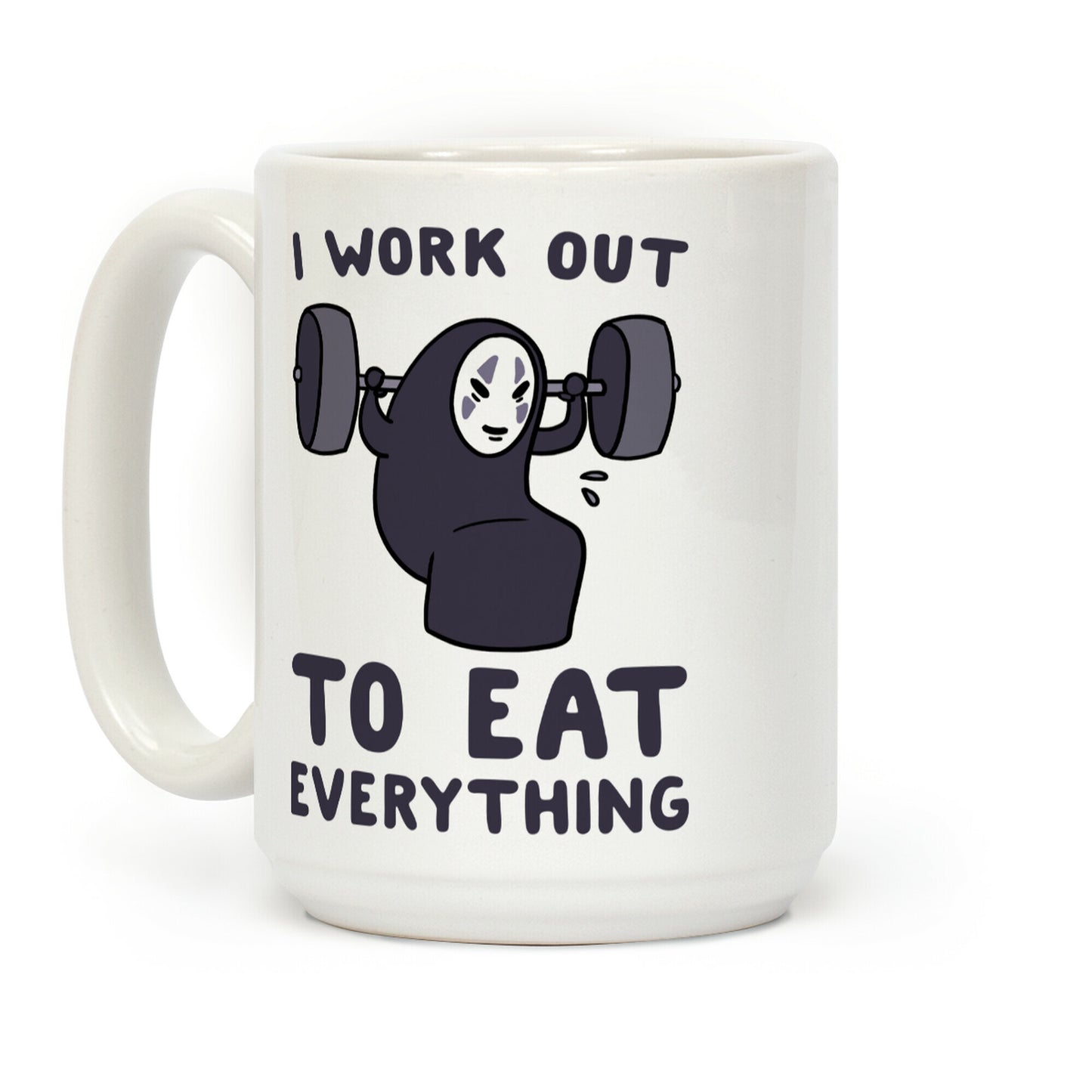I Work Out to Eat Everything - No Face Coffee Mug