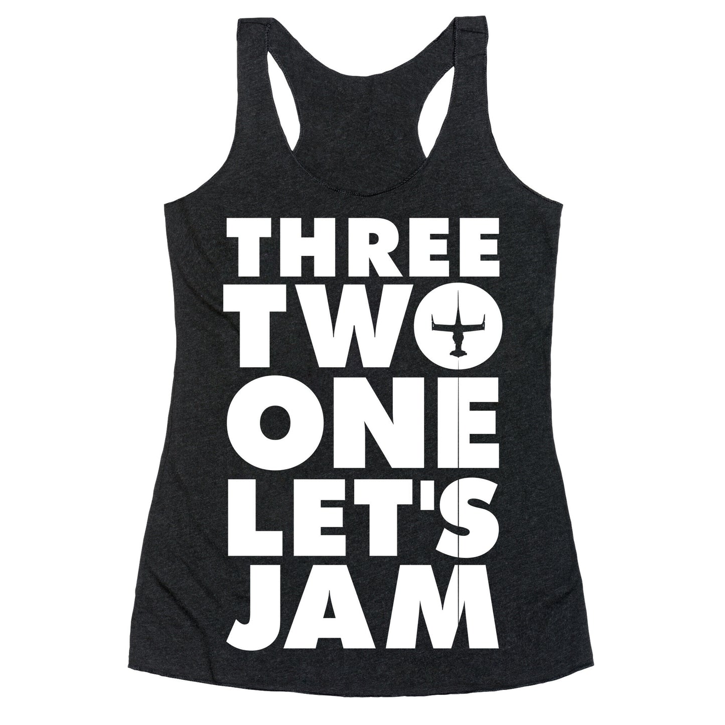 Three Two One Let's Jam Cowboy Bebop Racerback Tank