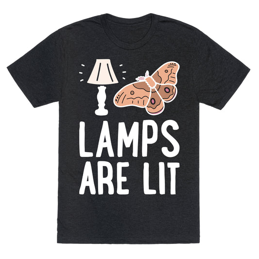 Lamps Are Lit Moth Unisex Triblend Tee