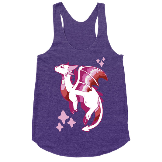 Lesbian Pride Dragon Racerback Tank