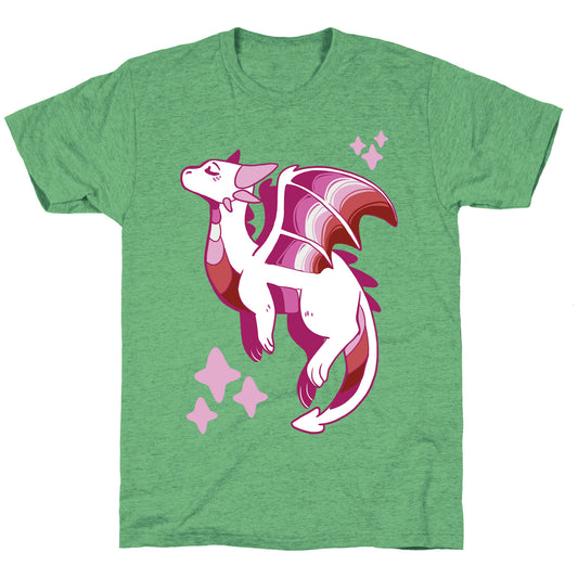 Lesbian Pride Dragon Unisex Triblend Tee