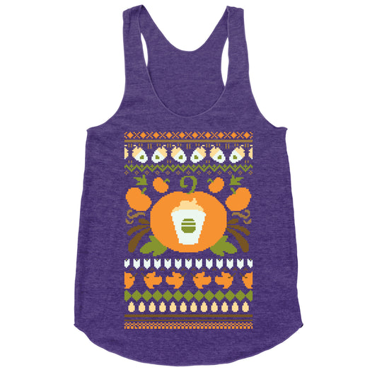 Ugly Pumpkin Spice Sweater Racerback Tank