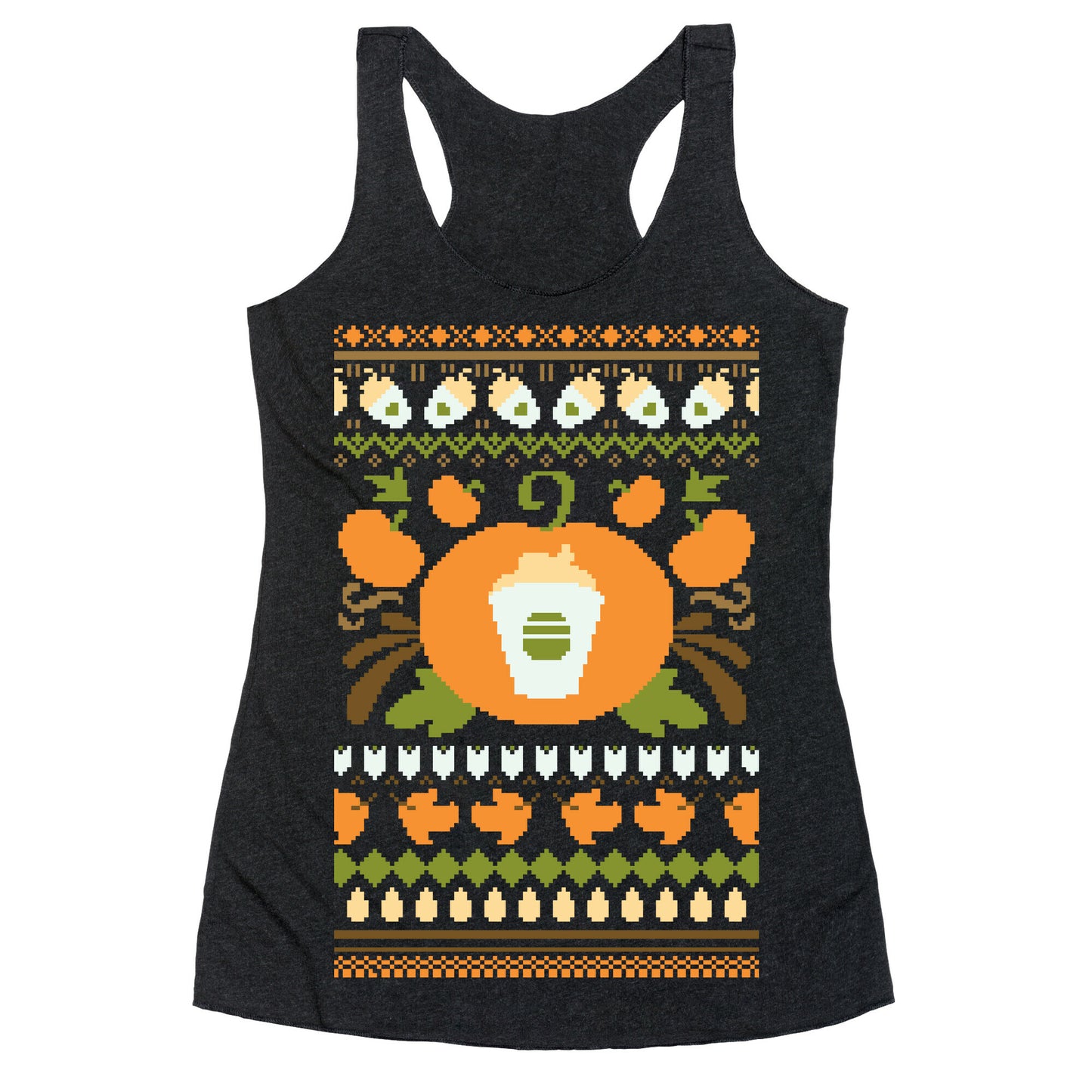 Ugly Pumpkin Spice Sweater Racerback Tank
