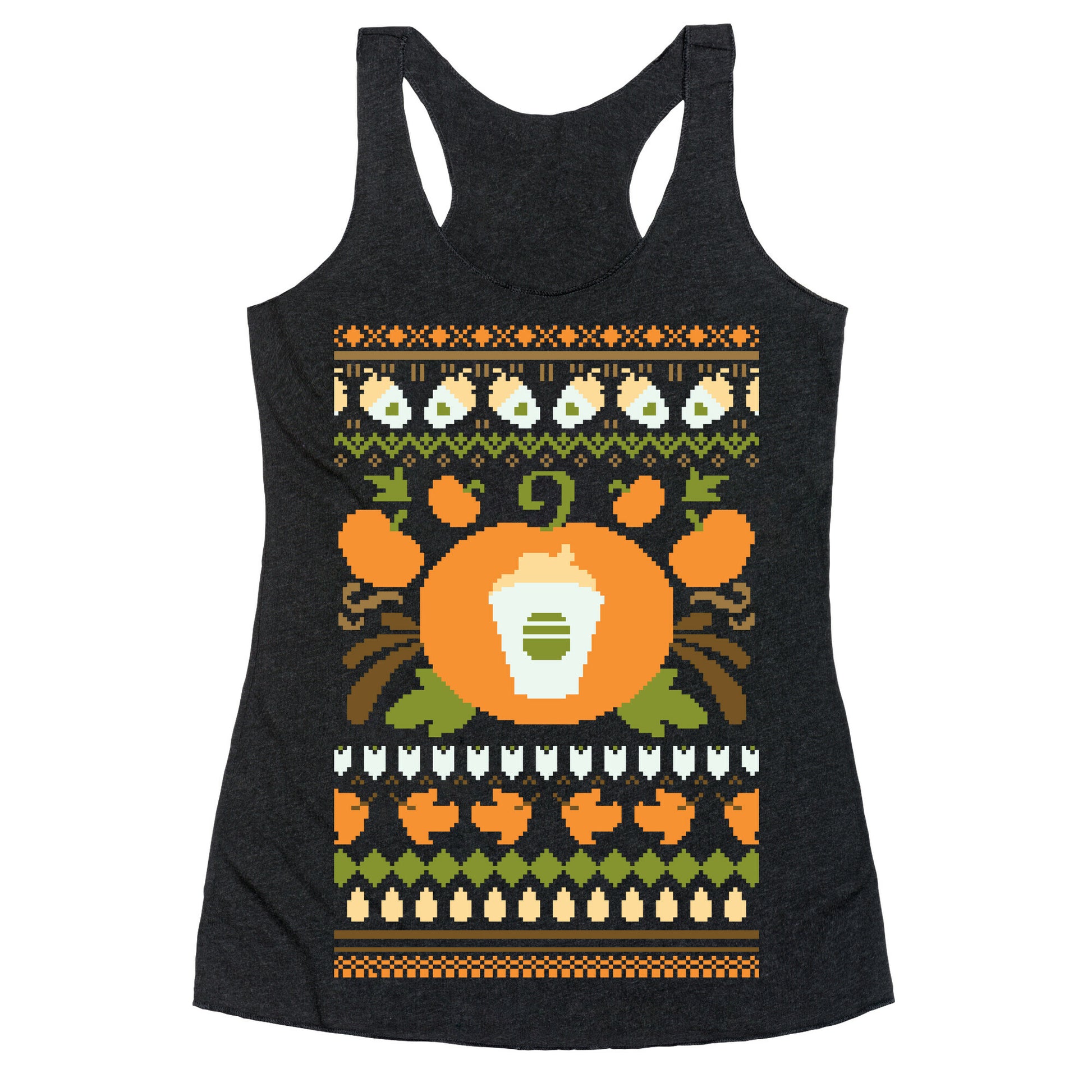 Ugly Pumpkin Spice Sweater Racerback Tank