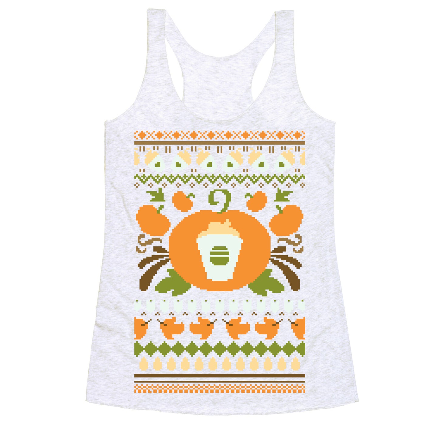 Ugly Pumpkin Spice Sweater Racerback Tank