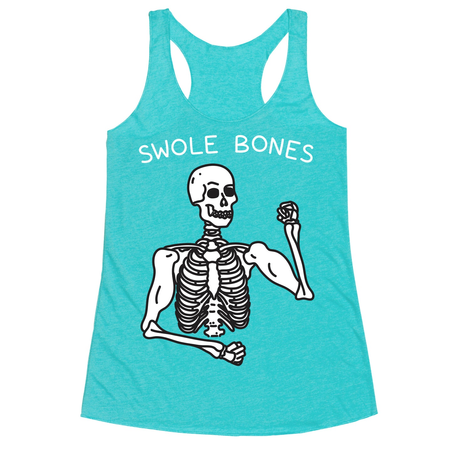 Swole Bones Skeleton Racerback Tank