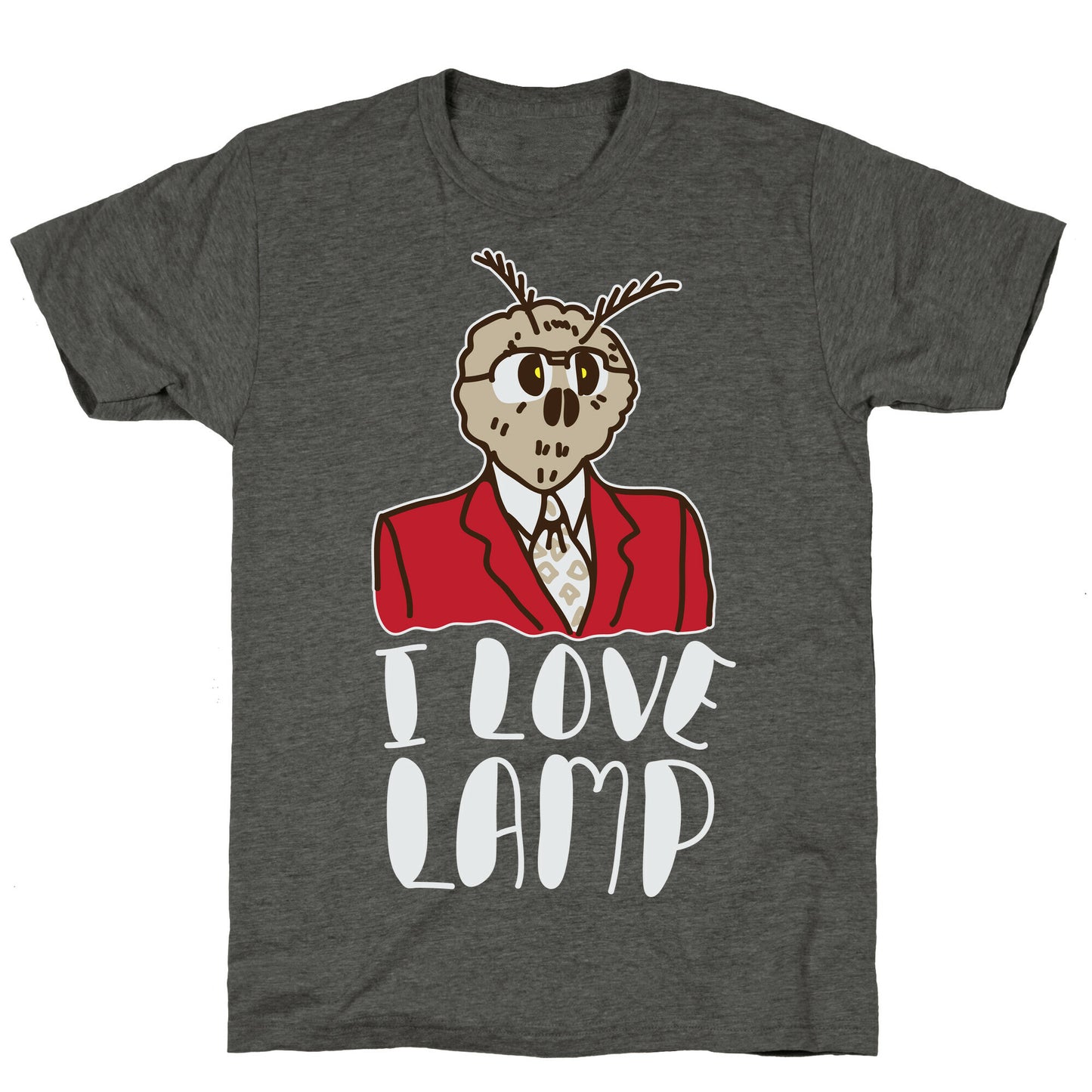 Moth Loves Lamp Unisex Triblend Tee