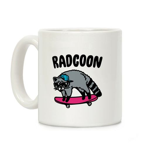 Radcoon Rad Raccoon Parody Coffee Mug