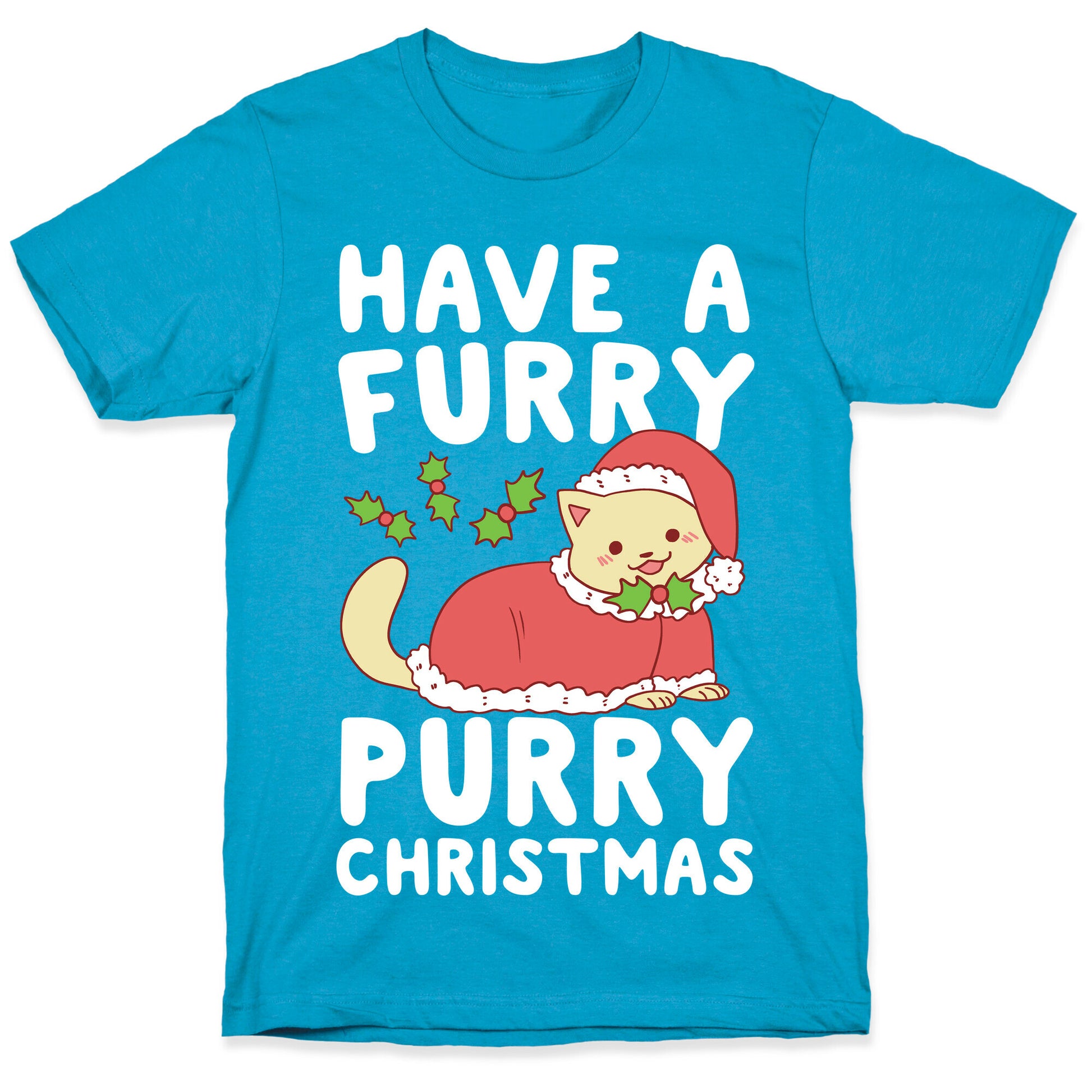 Have a Furry, Purry Christmas  Unisex Triblend Tee
