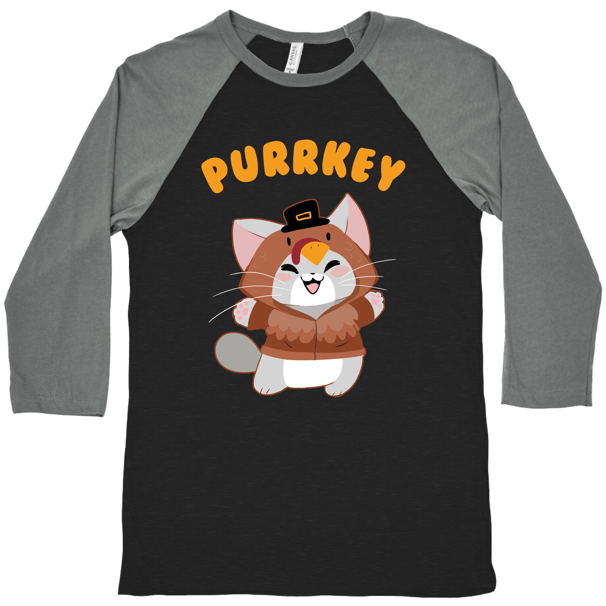 Purrkey Baseball Tee