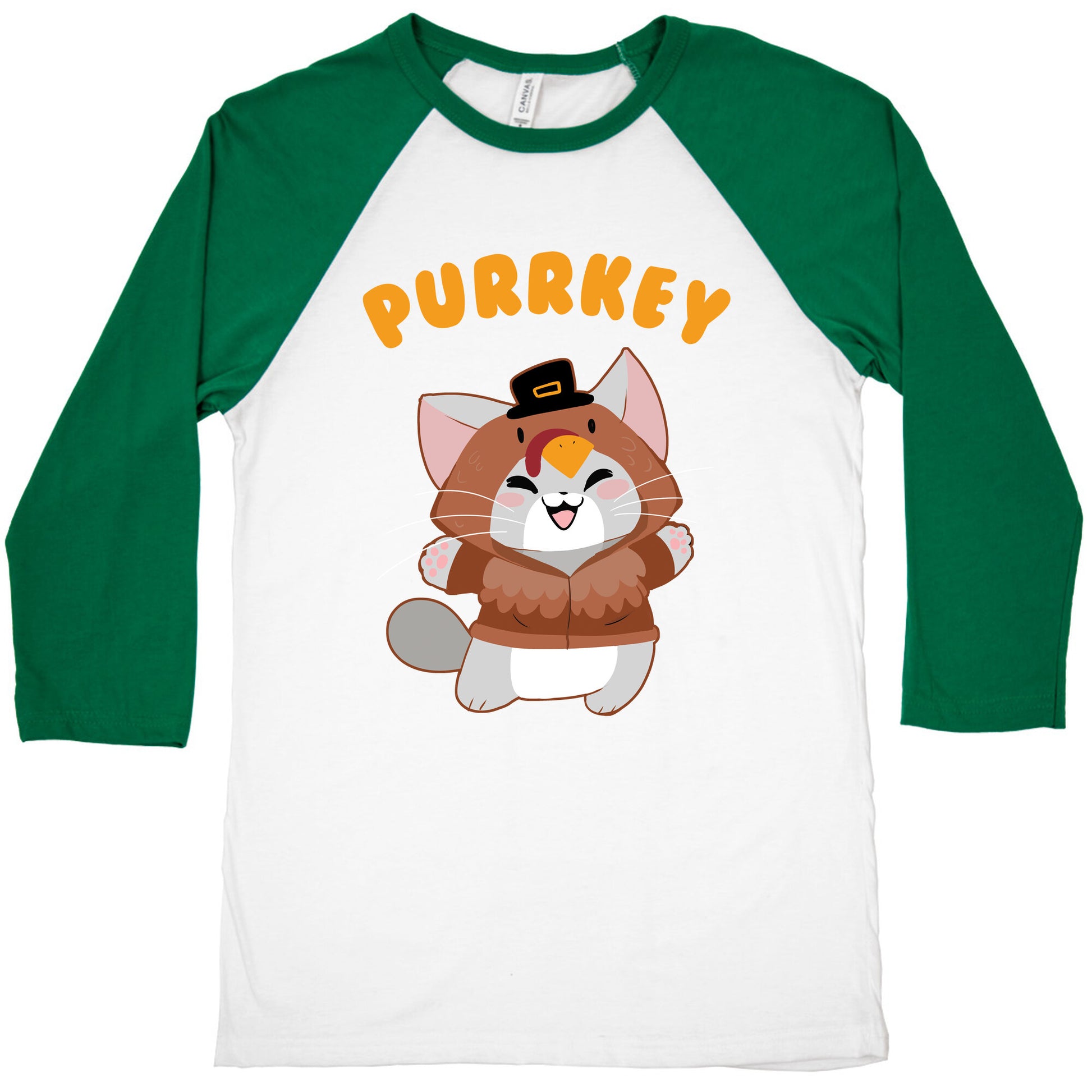 Purrkey Baseball Tee