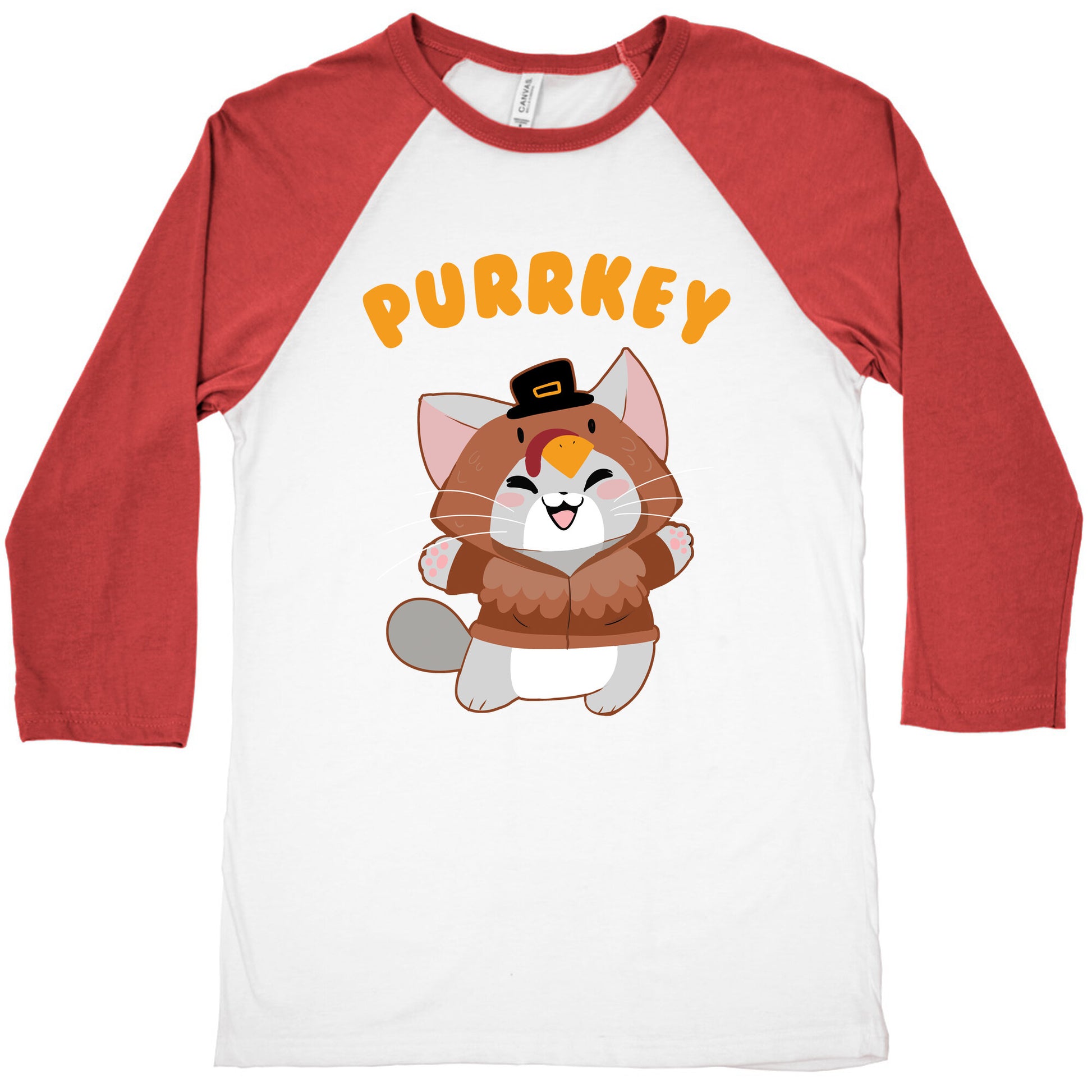 Purrkey Baseball Tee
