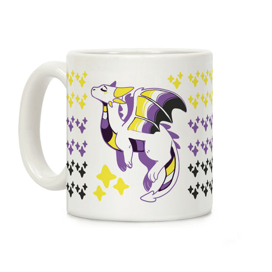 Non-Binary Pride Dragon Coffee Mug