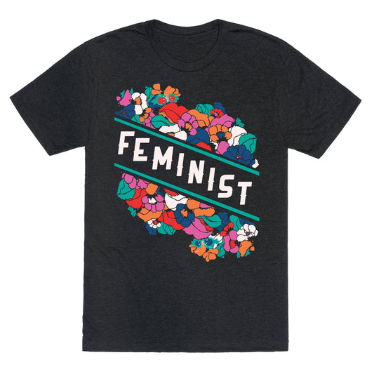 Feminist Floral Unisex Triblend Tee