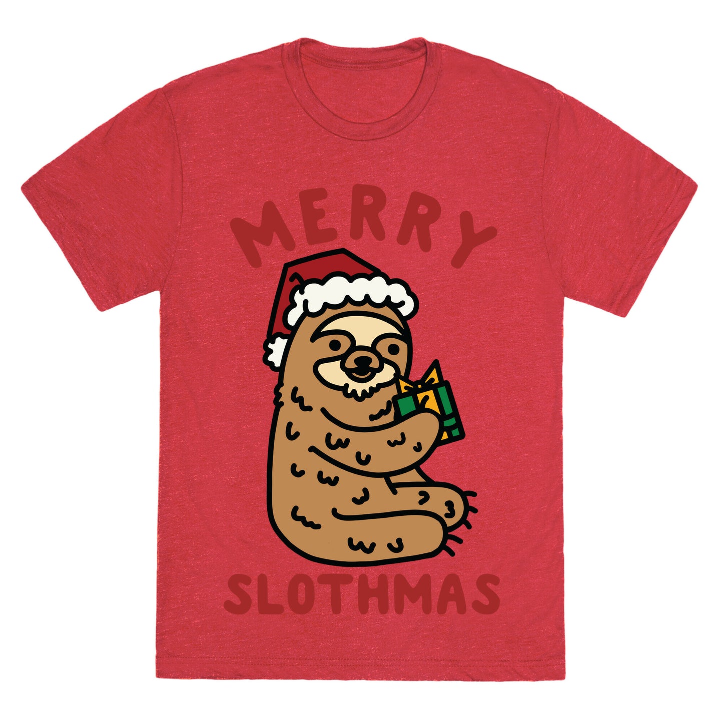 Merry Slothmas Unisex Triblend Tee