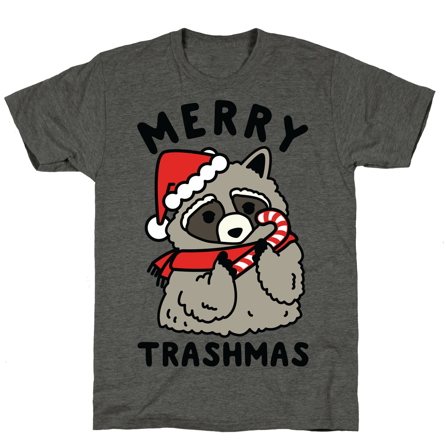 Merry Trashmas Raccoon Unisex Triblend Tee