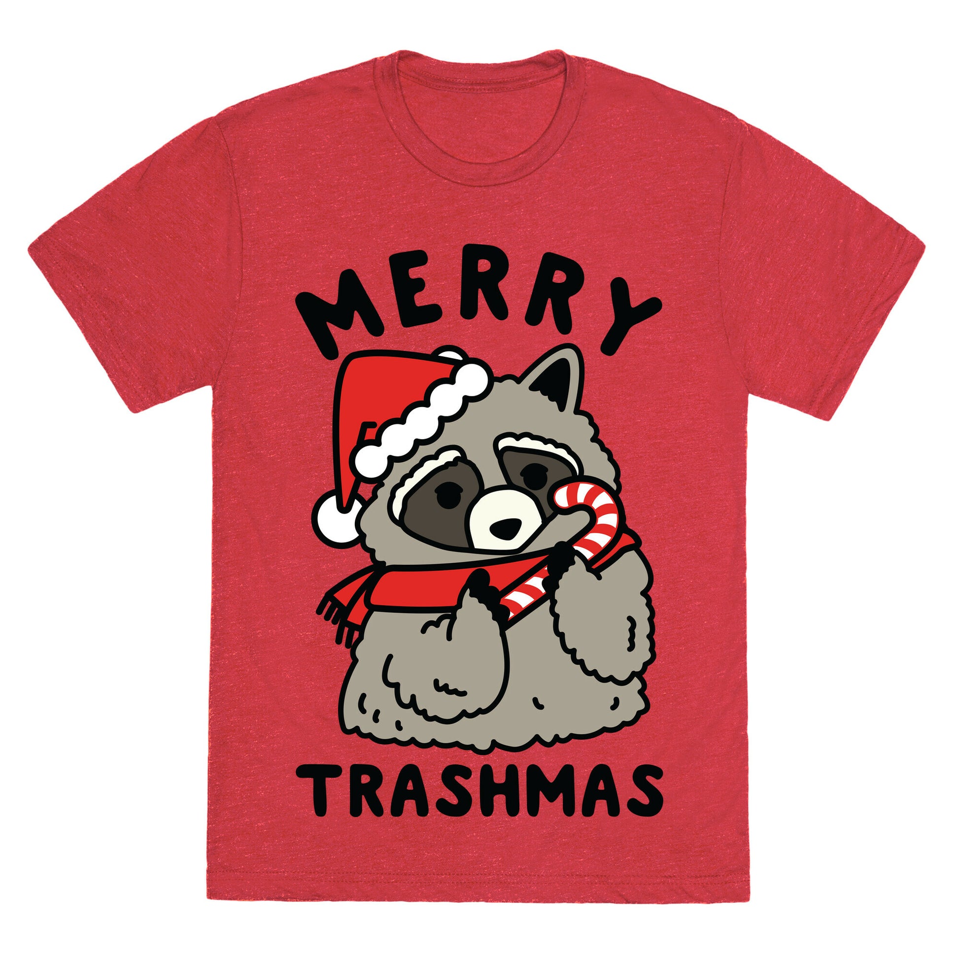 Merry Trashmas Raccoon Unisex Triblend Tee