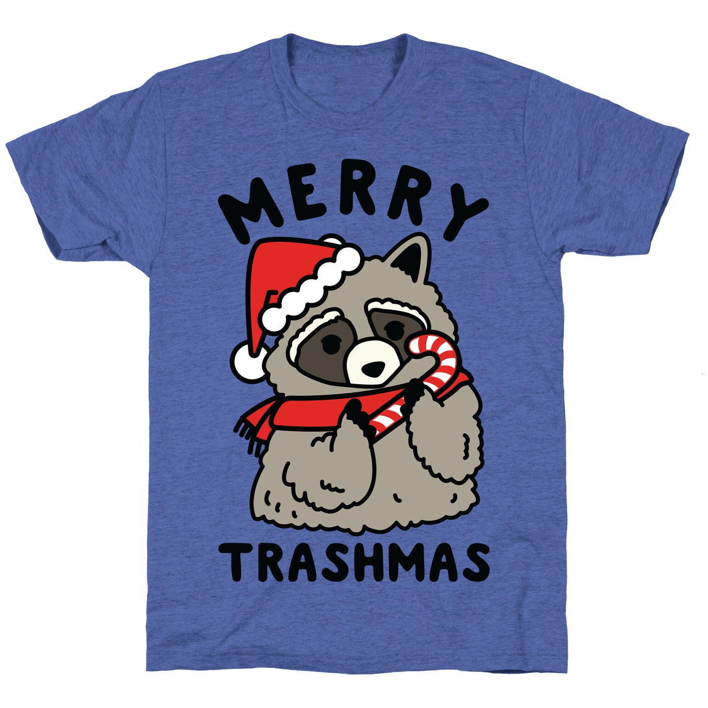 Merry Trashmas Raccoon Unisex Triblend Tee